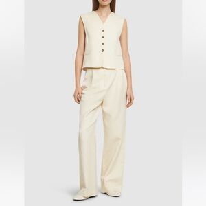 Loulou Studio Iba cotton & Linen Vest size L